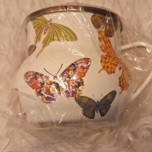 MacKenzie-Childs White Butterfly Garden Mug White - Retired - BNIP